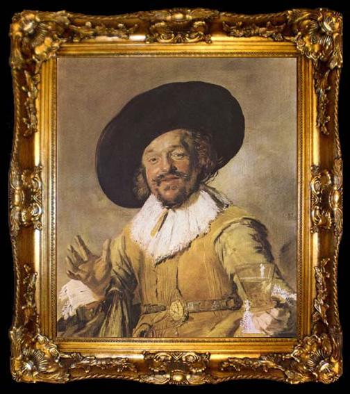 framed  Frans Hals The Merry Drinker (mk08), ta009-2